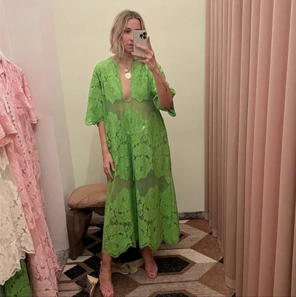 Mr. Larkin Lola Dress In Green - Picture 3 of 12